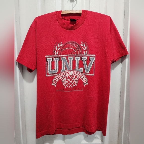 Screen Starts Best Other - UNLV Runnin' Rebels Red T-Shirt Single Stitch